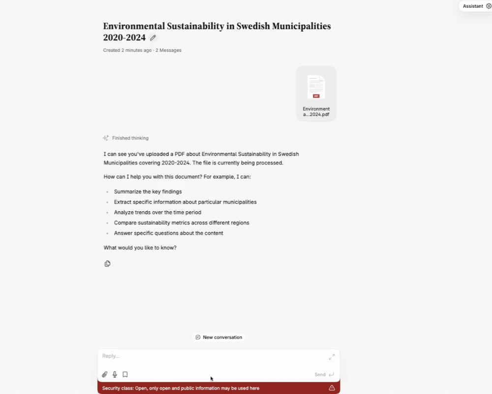 Preview of an uploaded PDF with the Mask button and detected details marked for redaction