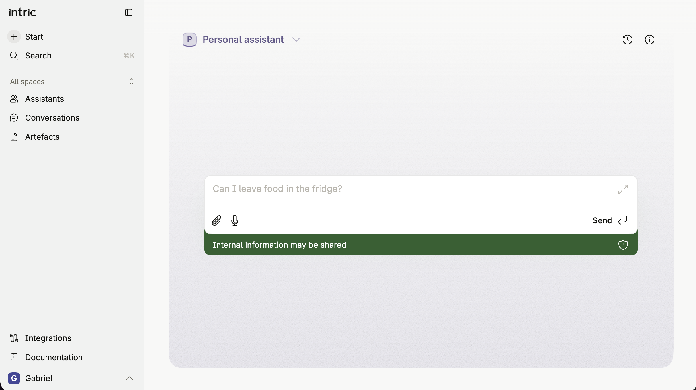 La nuova interfaccia Intric V4